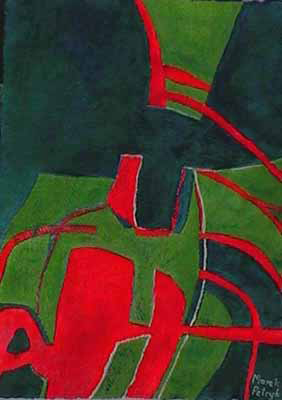 Mini-image of the abstract painting "AH", artist - Marek Petryk.